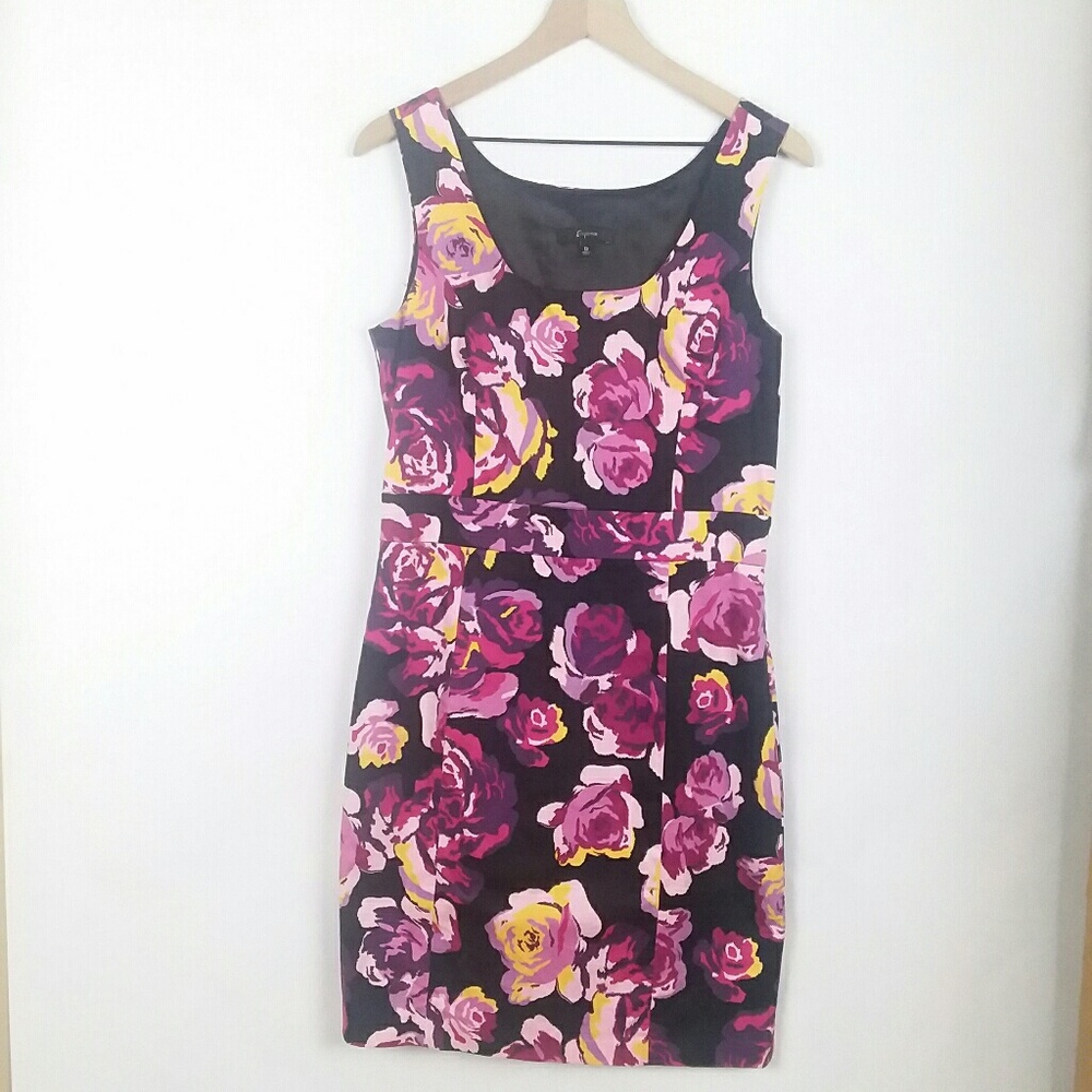 Express floral sleeveless sheath dress